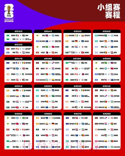 2026世界杯比赛时间方法